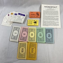 Vintage 1973 Monopoly Game Pieces, Chance &amp; Community Ches cards, property cards - £5.09 GBP