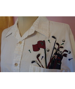 Grand Slam Womens Golf Shirt White XL Button Front Long Sleeve Blouse To... - $21.99