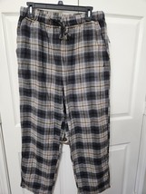 Nautica Men&#39;s Plaid Pajama Pants Medium Brown / Gray / Black Plaid   NWT - $351.89 MXN