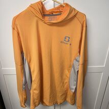 Striker HyTide UPF Performance Hoodie w/ Sun Gaiter - Vapor Orange - Men... - $34.30