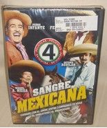 SANGRE MEXICANA DVD, Vicente Fernandez, Antonio Aguilar 4 PELICULAS NEW ... - $12.86