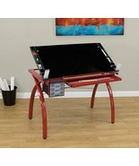 Drafting Table Rustic Red Adjustable Drawing Base Hobby Craft Station New - $4,708.76 MXN