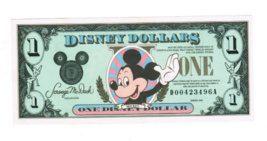 1990 Series $1 Disney Dollar- Waving Mickey - $24.70