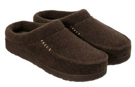 Dearfoams Brown Men&#39;s Memory Foam slippers Sz 11-12 Large - £11.16 GBP