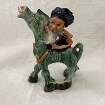 Hillbilly Donkey Figurine Country Vintage Ceramic Novelty Gag Gift Funny - £13.52 GBP