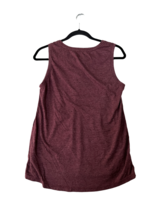 Adriano Goldschmied Womens Top Maroon Sleeveless Jersey Tank High-Low Size M - £7.66 GBP
