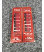 2 Dashing Diva BLOOD LUST Red Black Ombré Gloss Nail Strips GSC38 27 each - £14.29 GBP