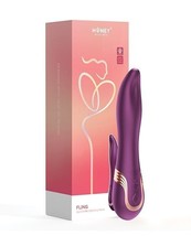 FLING TONGUE LIKE ORAL LICKING VIBE SILICONE RECHARGEABLE VIBRATOR - £50.47 GBP