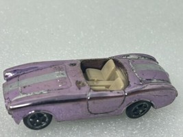 Vintage Aurora Cigar Box AC SHELBY COBRA Pink Metallic Chrome #6129 Toy Car - $29.65