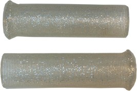 Emgo Star Fire Flake Grips 1&quot; Silver 42-21119 - £11.95 GBP