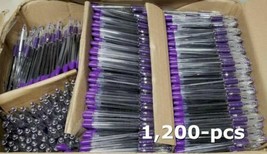 BULK 1,200-pcs Pentel RSVP Ballpoint Violet/Clear Pen BLACK INK 1.0mm BK... - $113.80