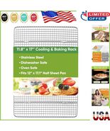 Premium Stainless Steel Cooling Rack - Versatile Baking &amp; Roasting Rack,... - $627.56 MXN