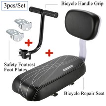 Bicycle Child Seat PU Leather Cover Bike Rack Cushion for Kid&#39;s Bicycle Seat wit - £83.34 GBP