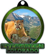 Evergeen Colorado with Mountain Lion Christmas Tree Ornament - €9,49 EUR