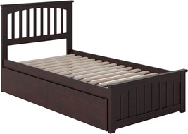 Afi Mission Twin Extra Long Platform Bed With Coordinating Footboard And Turbo - £488.25 GBP