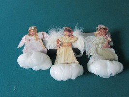 Heaven Sent Ornaments 3 Angels in Clouds by Sandra Kuck. The Bradford Editions - £96.75 GBP