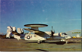 Vtg Postcard Grumman E-2C &quot;Hawkeye&quot; Carrier Borne Early-Warning Aircraft US Navy - £5.88 GBP