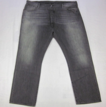 LEVI&#39;S 501 Mens Gray Jeans W44 L30 100% Cotton Original Button Fly Classic - $30.11