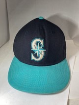New Era Seattle Mariners 59Fifty Fitted Hat Navy &amp; Teal Mlb Cap Free Shipping - £15.78 GBP