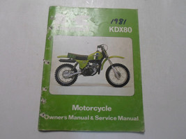 1981 Kawasaki KDX80 Motorcycle Owners Manual &amp; Service Manual FACTORY WO... - £9.21 GBP