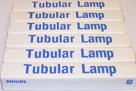 Lot of 6 Philips 20T6-1/2/IF Frosted Intermediate Base 20 Watt Tubular Lamp Bulb - £6.27 GBP