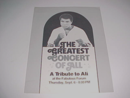 Muhammad Ali The Greatest Concert All Tribute Jerry H. Buss Program 1979... - £38.98 GBP