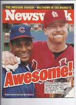 1998 News Week Magazine September 14th Mark McGwire Sammy Sosa - $19.50