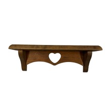 Vintage Mini Wooden Shelf with Heart Cut Out Cottage Core Farmhouse Deco... - €15,39 EUR