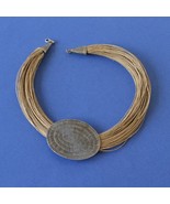 Jewelry-SKU#x154/Jute Multi-Strand Cord Necklace with Textured Pendant-C... - €20,67 EUR