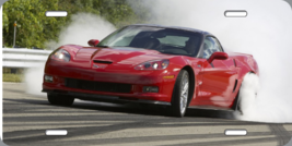 2009 CORVETTE ZR1 RED  | License Plate | sports car | free shipping - £16.39 GBP