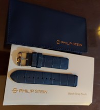 Philip Stein Genuine Alligator Blue Watch Band 2-ABL 20mm New - $93.50