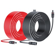 JXMXRPV Solar Cable Extension 50Ft 10AWG Solar Wire with Tool-Free Solar... - $142.65