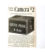 Little Puck Camera 1897 Advertisement Victorian Film Photography ADBN1A7 - $27.40 CAD