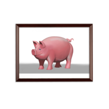 CG Pig Art Sublimation Wall Plaque - £18.44 GBP+