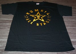 Kumbia All Starz Skull T-Shirt Mens Large Band Gold Foil Print New - $19.80