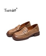 2021 Fashion Women Shoes Genuine Leather Loafers Women Casual Shoes Soft... - £66.88 GBP
