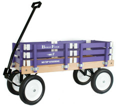 Purple BERLIN FLYER CLASSIC Wooden No Tip WAGON -  MADE in the USA - £231.49 GBP