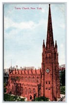Trinità Chiesa New York Città Nyc Ny Unp Non Usato DB Cartolina M19 - £2.62 GBP