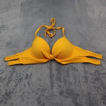 Shade and Shore Swim Wear Bra Womens 36 C Yellow Underwire Halter Bikini... - £20.55 GBP