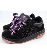 Heelys Girls Youth Size 4 Pink &amp; Black Skating sneakers Women&#39;s 5 pre-owned - £21.14 GBP