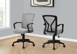 Ergonomic Office Chair: Adjustable Swivel Grey Mesh for Desk Work - $134.99