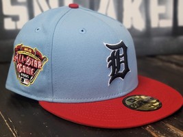 New Era 59Fifty Detroit Tigers 2005 All Star Game Blue/Red Fitted Hat Men 7 1/2 - £36.74 GBP