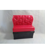 2012 Mattel Monster High Dark Hot Pink &amp; Black Sofa Couch Seat   - £6.50 GBP