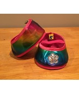 Build A Bear Workshop Shoes Metallic Rainbow Shimmer Jeweled Flower Flat... - $10.81 CAD