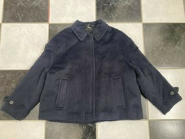 NWT 100% AUTH Burberry London Alpaca Wool Jacket In Navy $1395 - $898.00