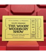 Woody Woodbury Show KTTV Studios Channel 11 Studio Taping Ticket Stub Ma... - £10.68 GBP