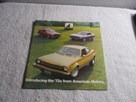 Vintage 1973 AMC American Motors Sales Brochure AMX, Javelin Gremlin 38 pages - £11.20 GBP