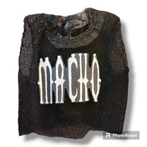 WWE Macho Man Randy Savage Shirt Accessory Mattel Jakks Figure MACHO Mes... - £21.22 GBP