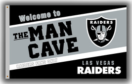 Las Vegas Raiders Football Team Memorable Flag 90x150cm3x5ft MAN CAVE Banner - £12.01 GBP