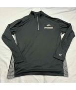 Russell Unisex Athletic Jacket Black Half-Zip University Of Arkansas Hog... - £13.98 GBP